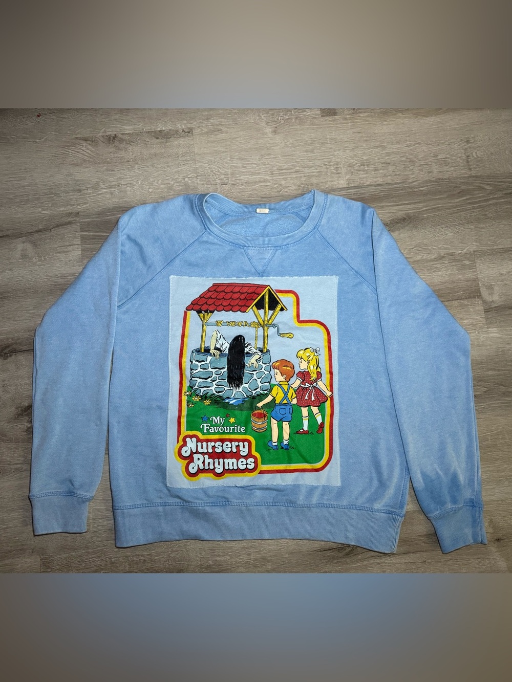 Steven Rhodes "My Favourite Nursery Rhymes" Horror Parody Crewneck Sweatshirt M